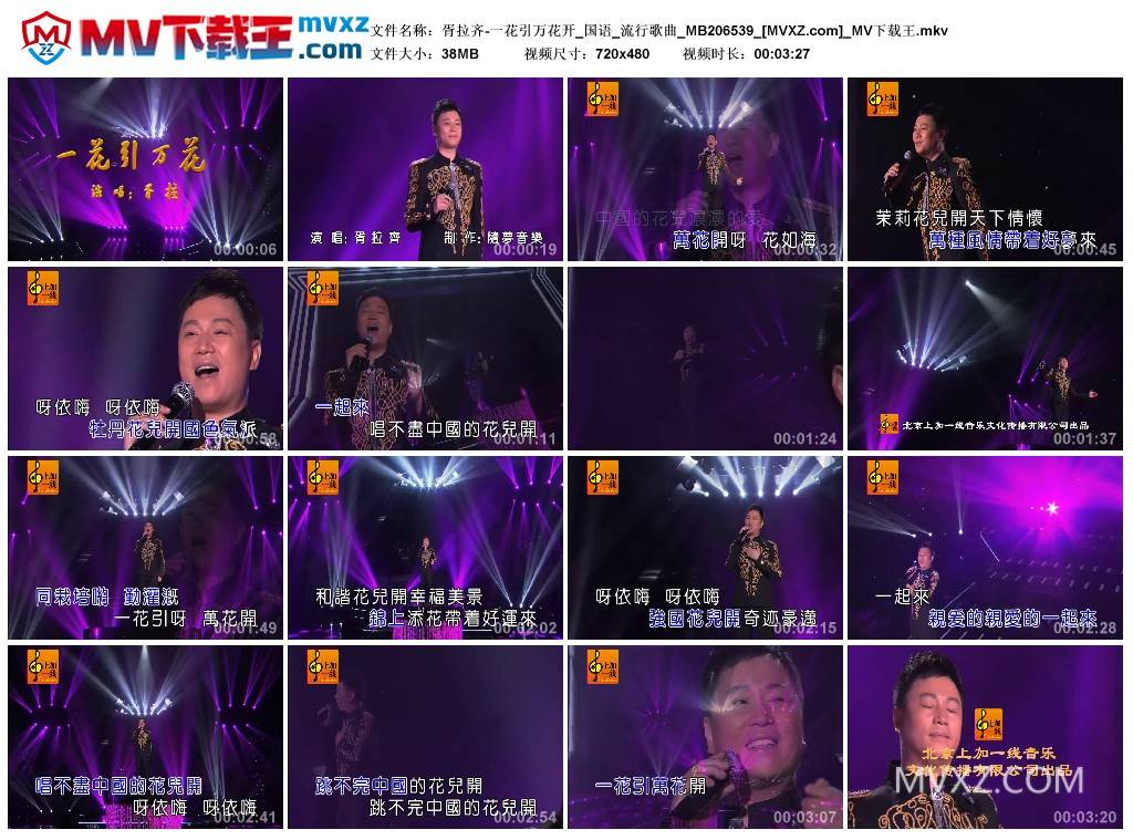 胥拉齐-一花引万花开_国语_流行歌曲_MB206539